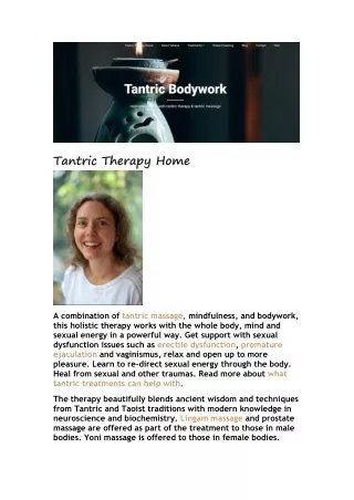 tantric therapy home