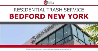 Invest in affordable residential trash service in Bedford, New York at WIN Waste Innovations!