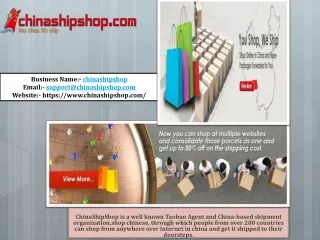 Shop From China