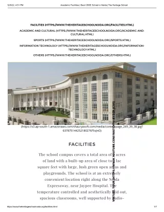 Academic Facilities _ Best CBSE School in Noida_ The Heritage School