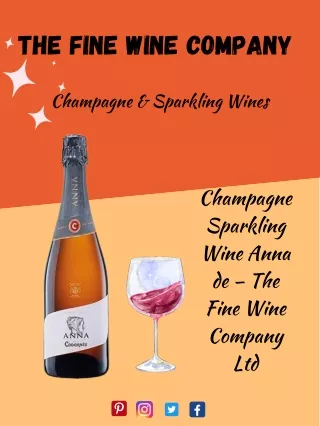 Champagne Sparkling Wine Anna de – The Fine Wine Company Ltd