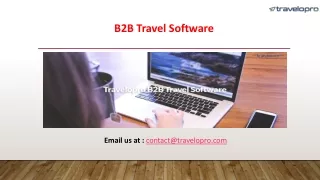 B2B Travel Software