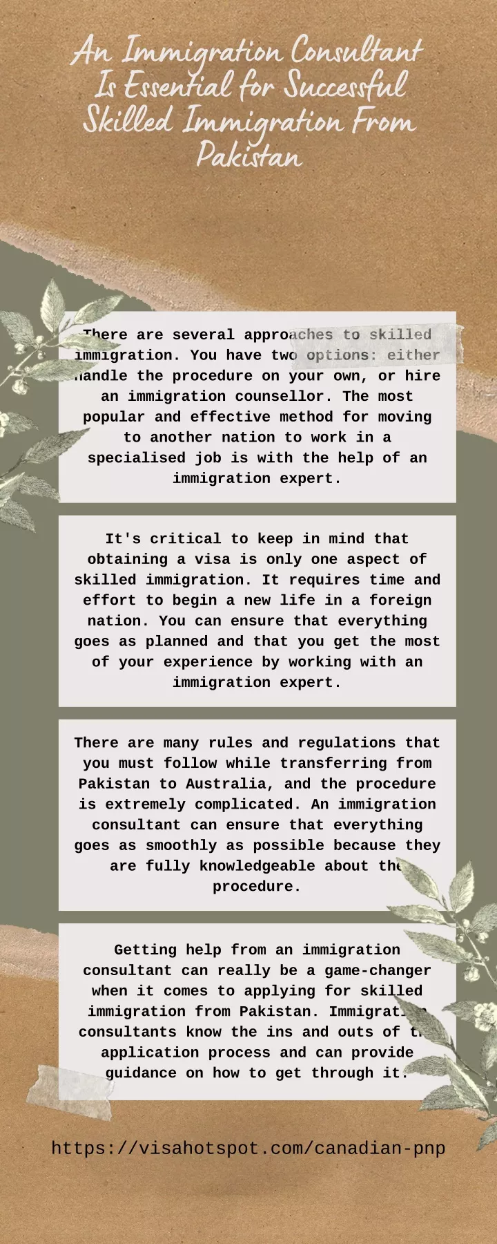 an immigration consultant is essential
