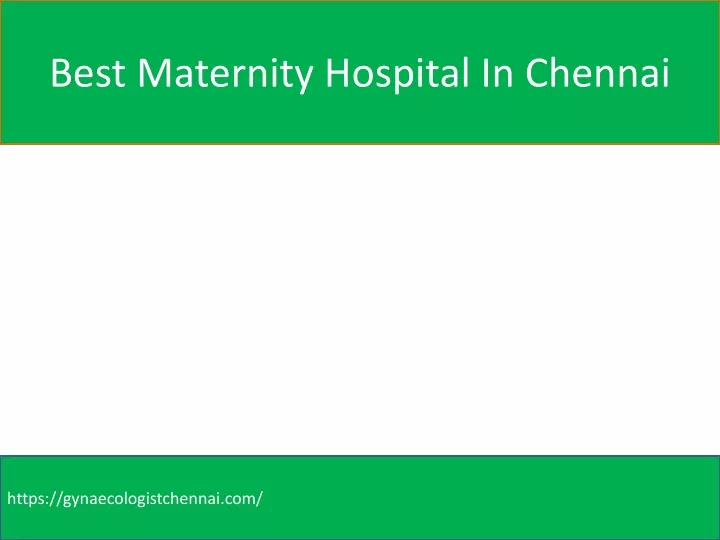 best maternity hospital in chennai