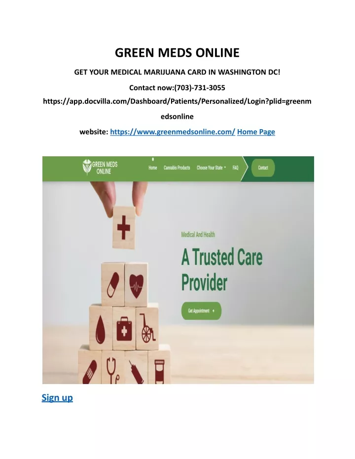 green meds online get your medical marijuana card