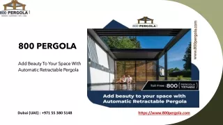 800 pergola