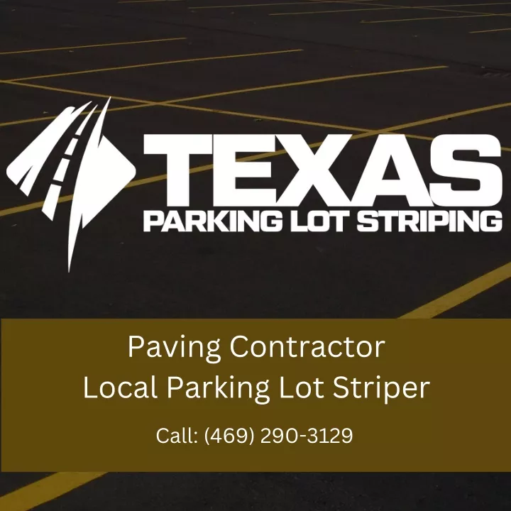 paving contractor local parking lot striper
