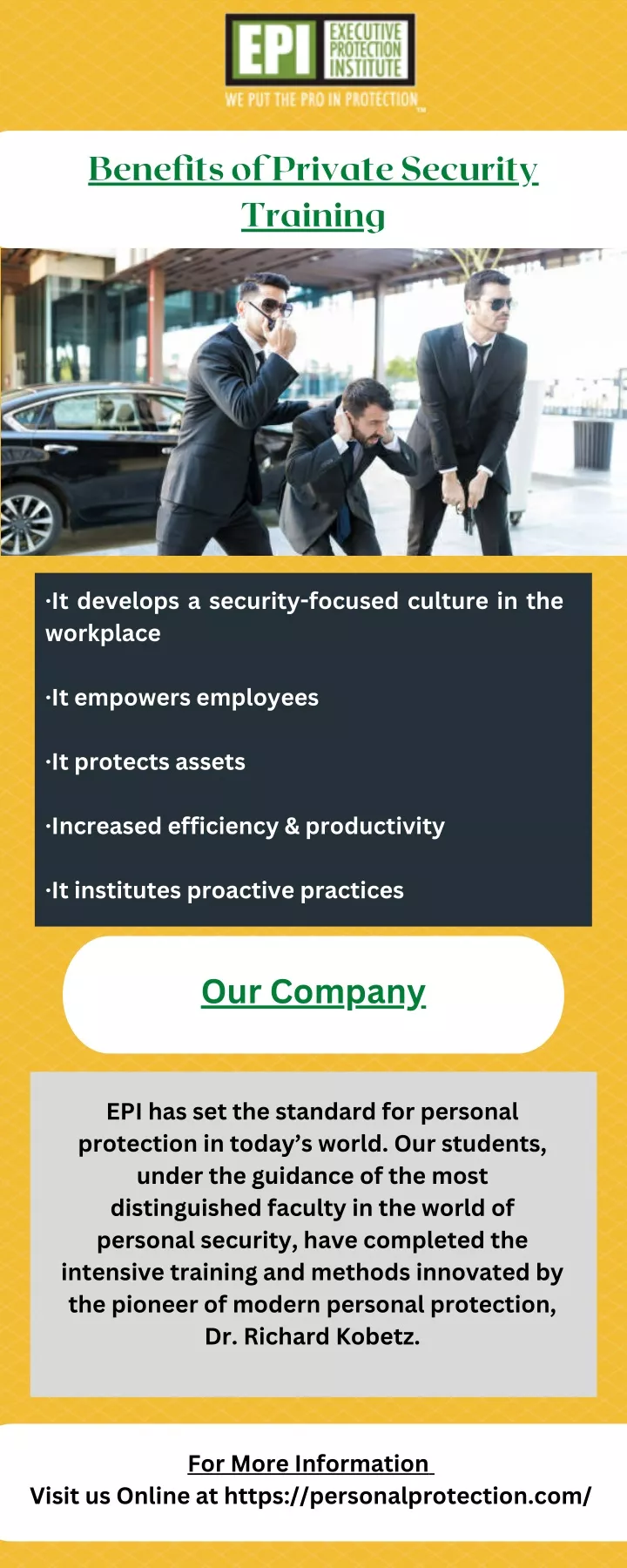 benefits of private security training