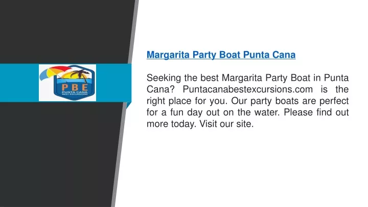 margarita party boat punta cana seeking the best