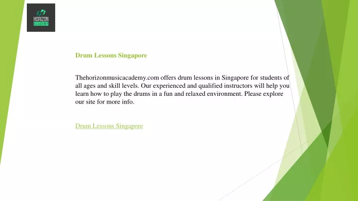 drum lessons singapore