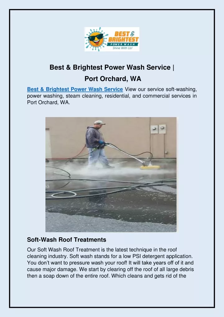 best brightest power wash service