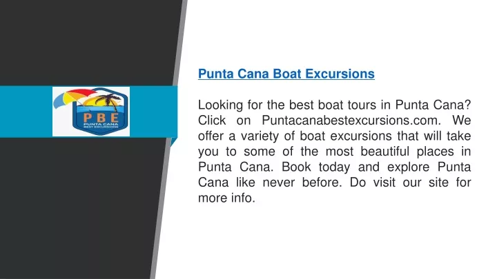 punta cana boat excursions looking for the best