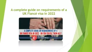 a complete guide on requirements of a uk fianc