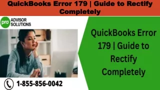 quickbooks error 179 guide to rectify completely
