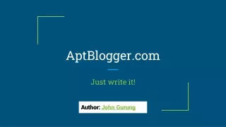 aptblogger com