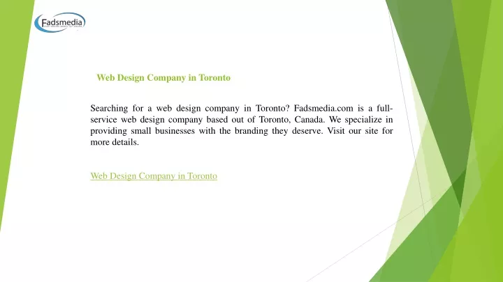 web design company in toronto