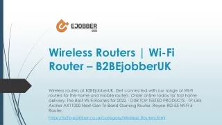 Wireless Routers  Wi-Fi Router – B2BEjobberUK