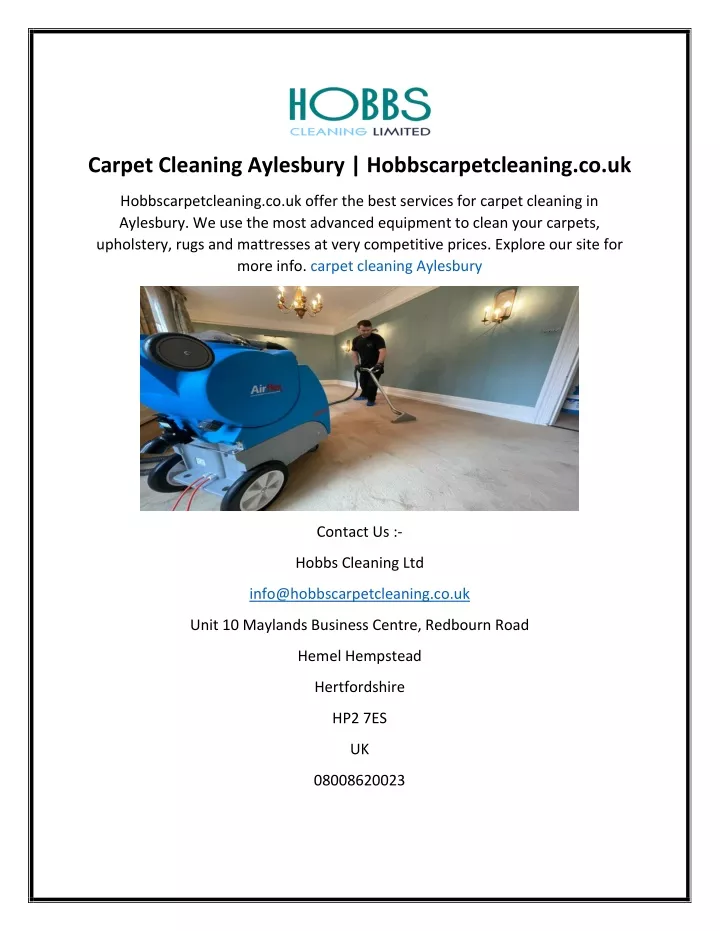 carpet cleaning aylesbury hobbscarpetcleaning