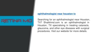 Ophthalmologist Near Houston Tx   Shaikhmd.com