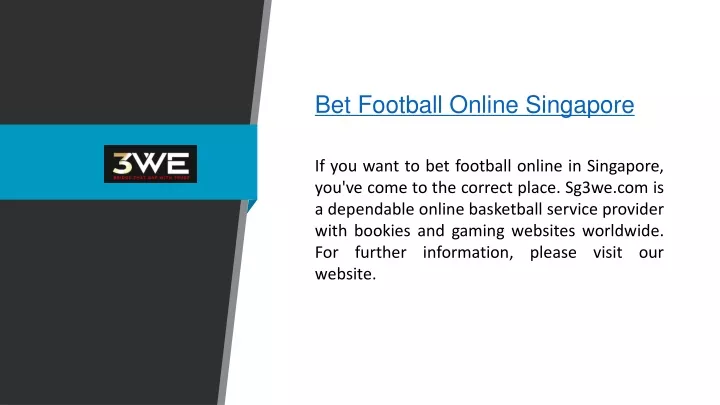 bet football online singapore