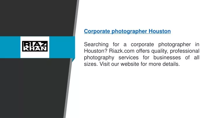 corporate photographer houston searching