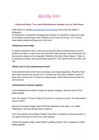 hollywood news the latest entertainment updates