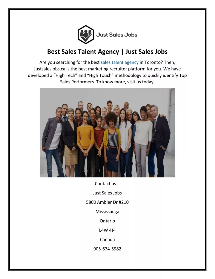 best sales talent agency just sales jobs