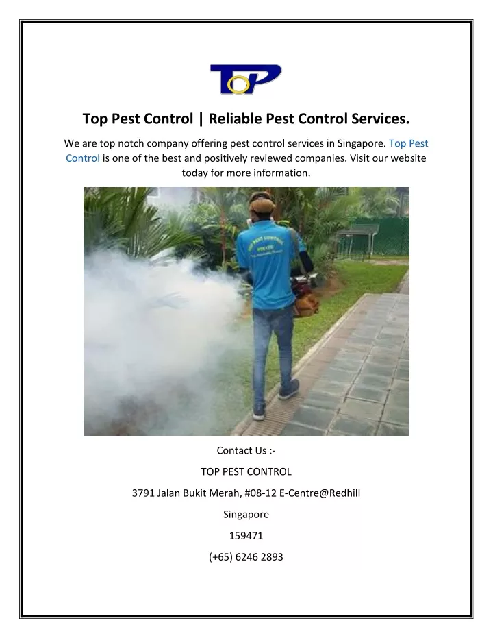 top pest control reliable pest control services