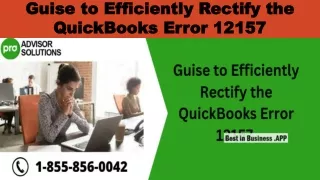 guise to efficiently rectify the quickbooks error 12157