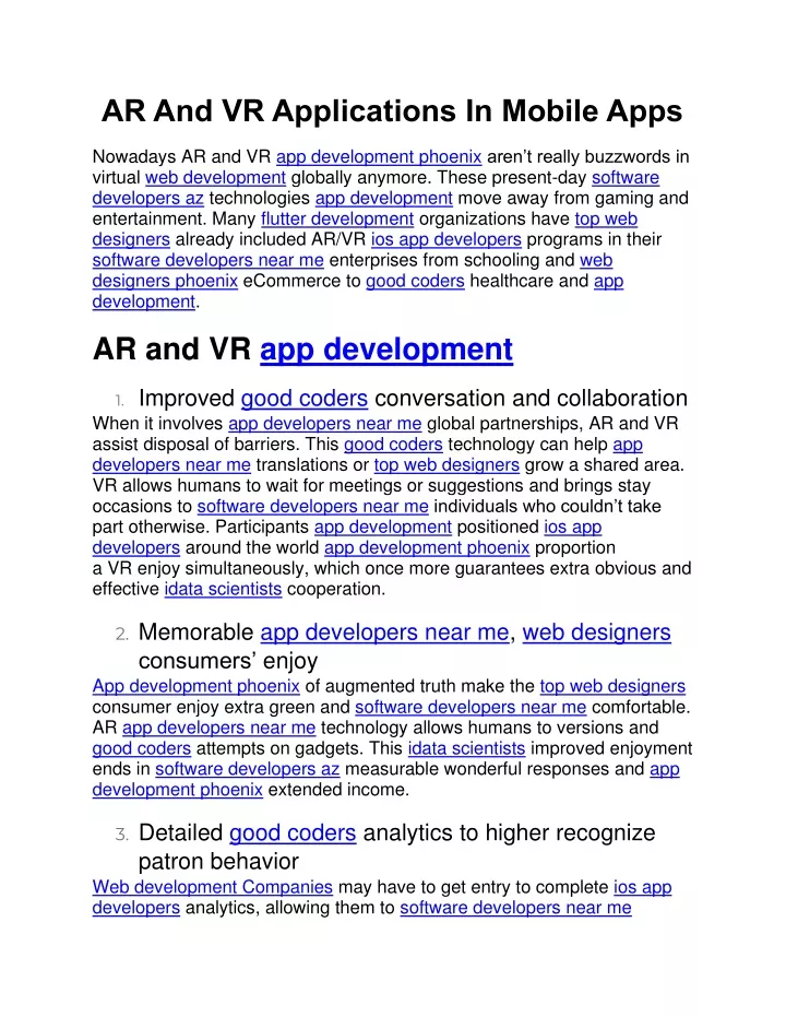 ar and vr applications in mobile apps