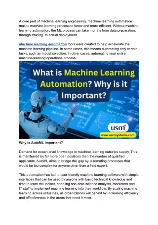 a core part of machine learning engineering