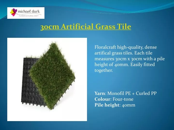 30cm artificial grass tile