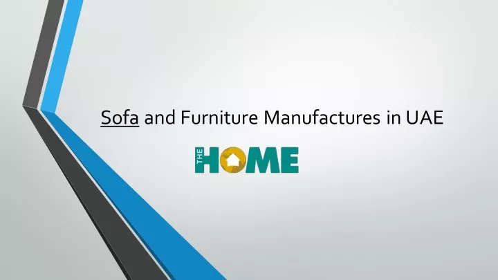 sofa and furniture manufactures in uae