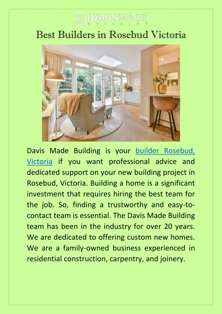 best builders in rosebud victoria