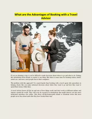 What are the Advantages of Booking with a Travel Advisor