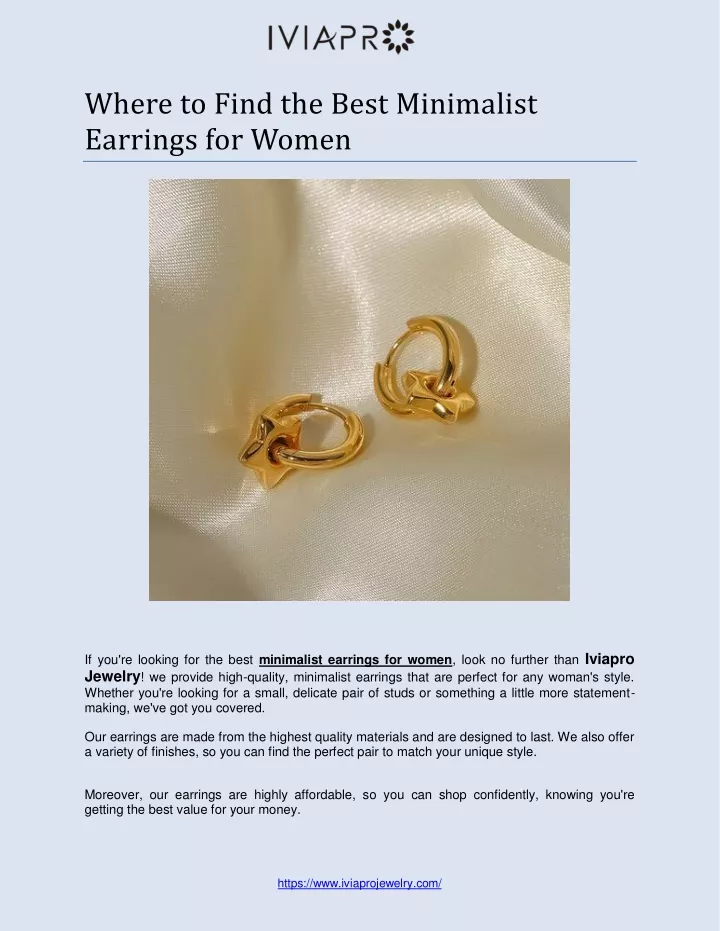 where to find the best minimalist earrings