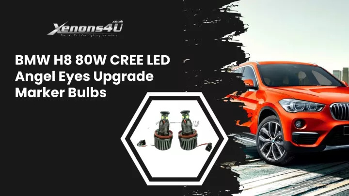 bmw h8 80w cree led angel eyes upgrade marker