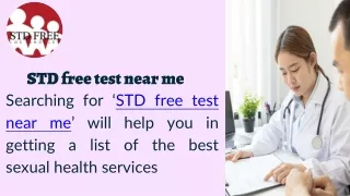 STD free test near me
