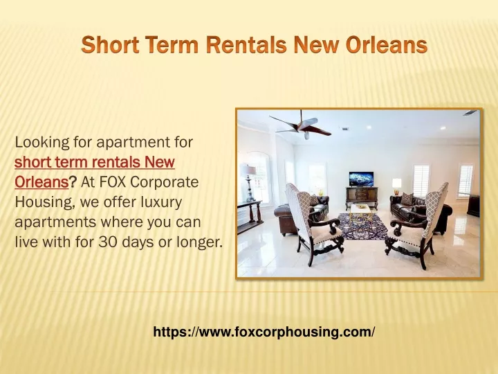 short term rentals new orleans