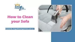 How to Clean your Sofa