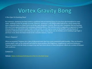 vortex gravity bong