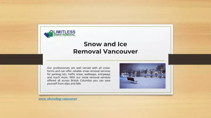 snow and ice removal vancouver