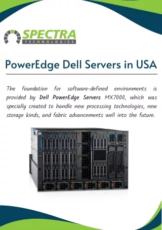 PowerEdge Dell Servers in USA | Spectra Technologies