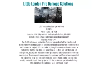 Little London Fire Damage Solutions