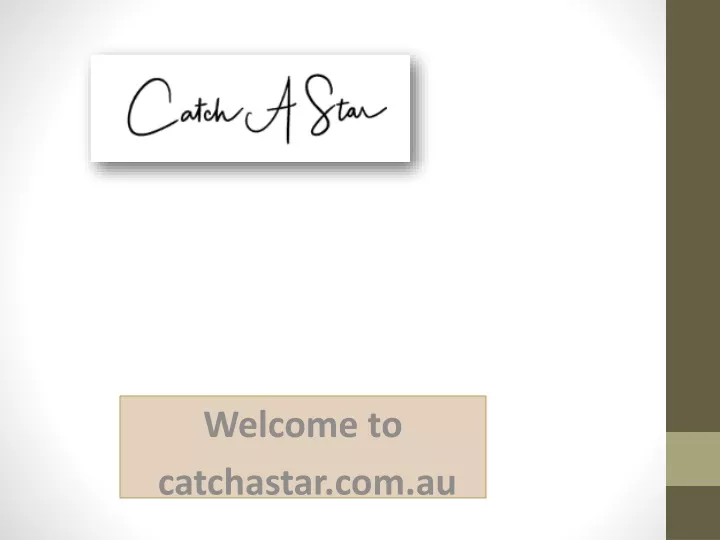 welcome to catchastar com au