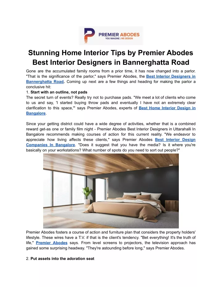 stunning home interior tips by premier abodes