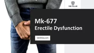 Mk-677 Erectile Dysfunction