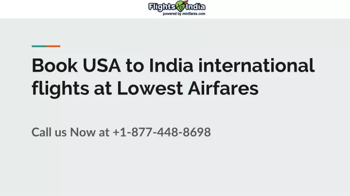 book usa to india international flights at lowest airfares