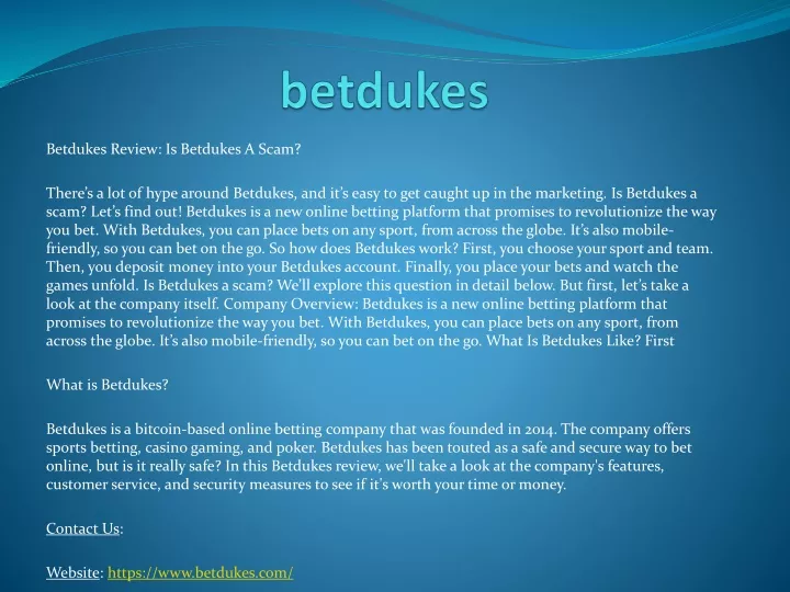 betdukes