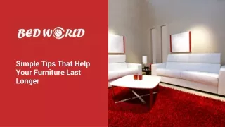 Simple Tips To Help Your Furniture Last Longer | Furniture Stores Perth